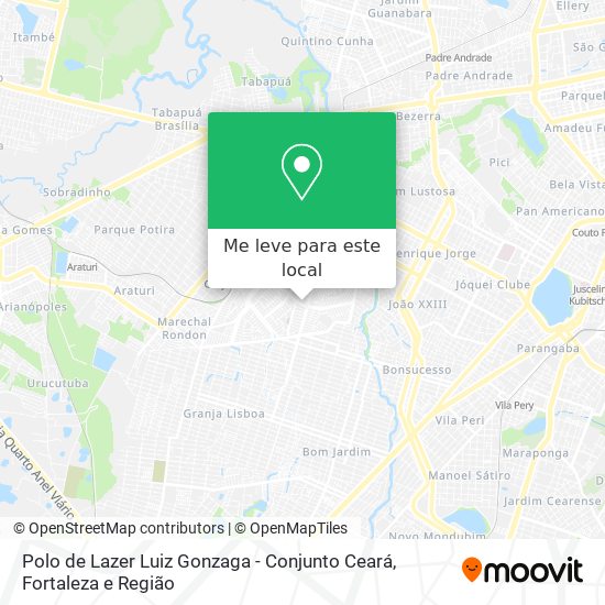 Polo de Lazer Luiz Gonzaga - Conjunto Ceará mapa
