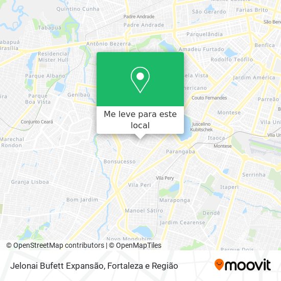 Jelonai Bufett Expansão mapa
