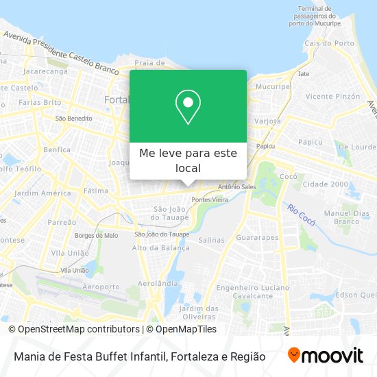 Mania de Festa Buffet Infantil mapa