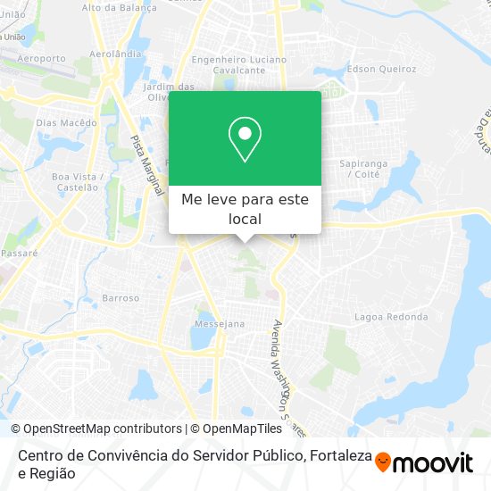 Centro de Convivência do Servidor Público mapa