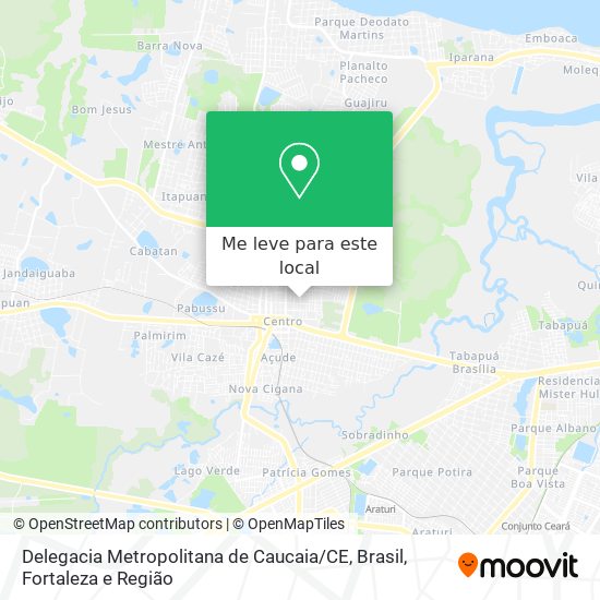 Delegacia Metropolitana de Caucaia / CE, Brasil mapa
