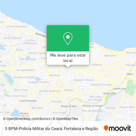 5 BPM-Policia Militar do Ceará mapa