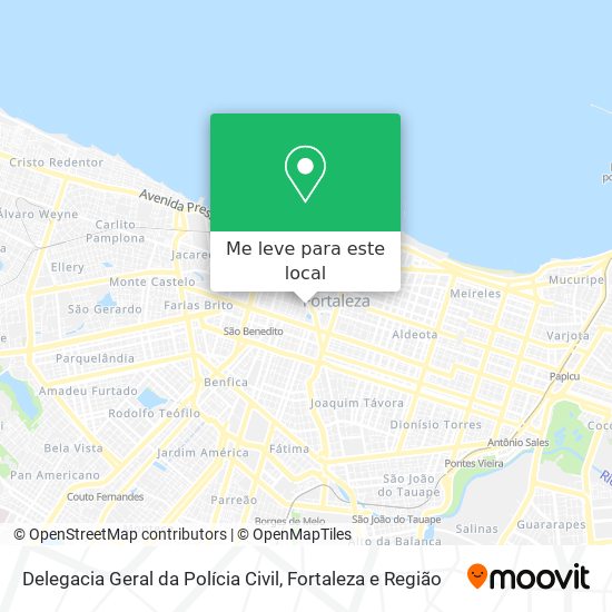 Delegacia Geral da Polícia Civil mapa