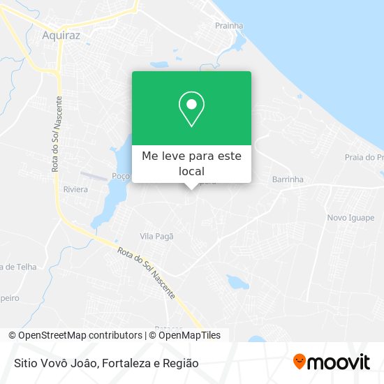 Sitio Vovô Joâo mapa