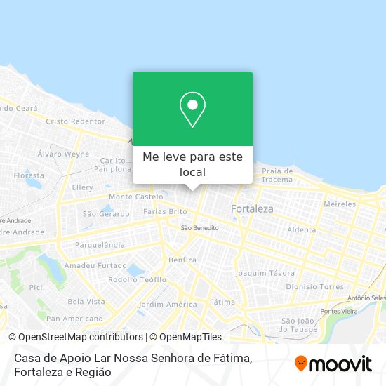 Casa de Apoio Lar Nossa Senhora de Fátima mapa