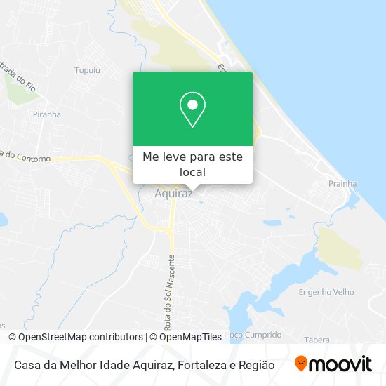 Casa da Melhor Idade Aquiraz mapa