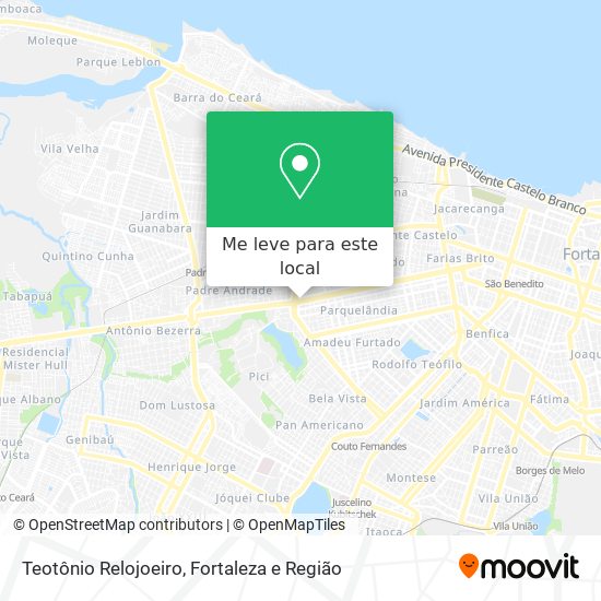 Teotônio Relojoeiro mapa