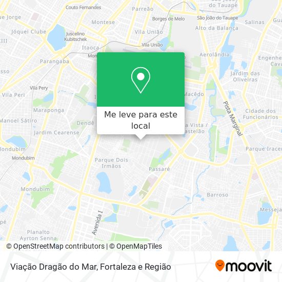 Viação Dragão do Mar mapa