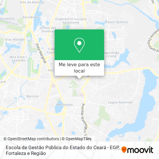 Escola de Gestão Pública do Estado do Ceará - EGP mapa