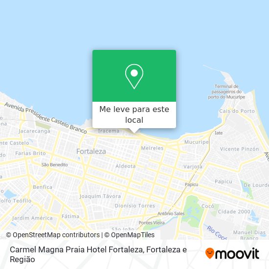 Carmel Magna Praia Hotel Fortaleza mapa