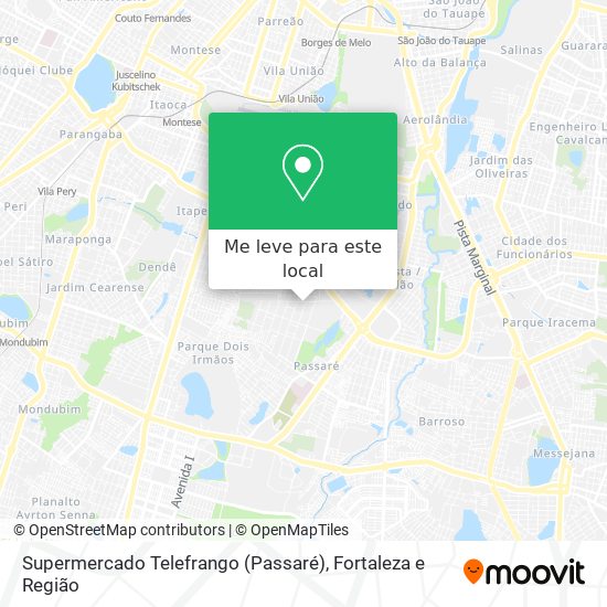 Supermercado Telefrango (Passaré) mapa
