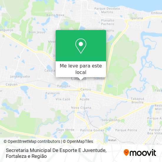 Secretaria Municipal De Esporte E Juventude mapa