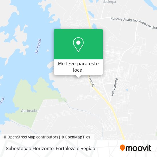 Subestação Horizonte mapa