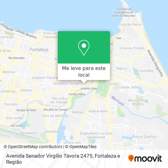 Avenida Senador Virgílio Távora 2475 mapa