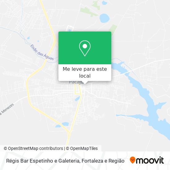 Régis Bar Espetinho e Galeteria mapa