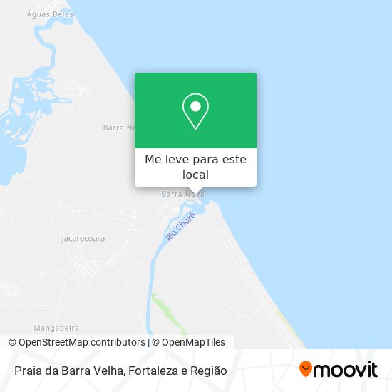 Praia da Barra Velha mapa