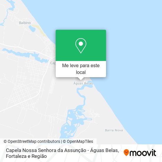 Capela Nossa Senhora da Assunção - Águas Belas mapa