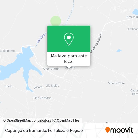 Caponga da Bernarda mapa