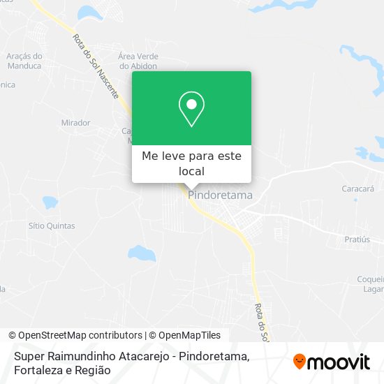 Super Raimundinho Atacarejo - Pindoretama mapa