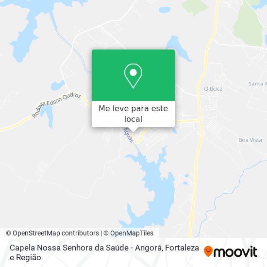 Capela Nossa Senhora da Saúde - Angorá mapa