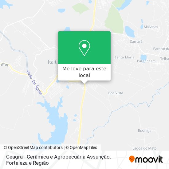Ceagra - Cerâmica e Agropecuária Assunção mapa