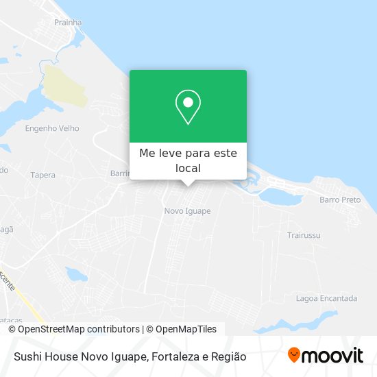 Sushi House Novo Iguape mapa