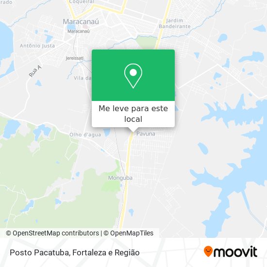 Posto Pacatuba mapa