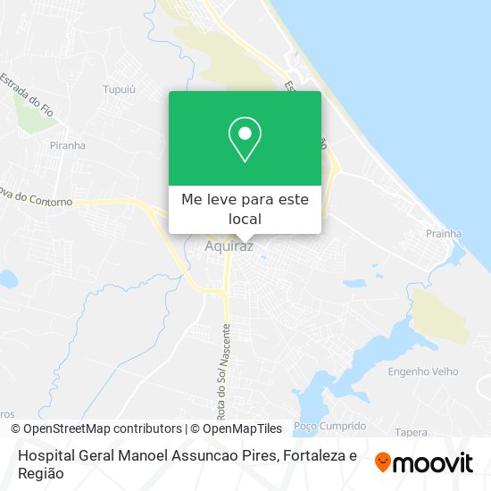 Hospital Geral Manoel Assuncao Pires mapa