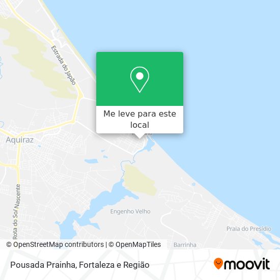 Pousada Prainha mapa