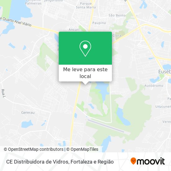CE Distribuidora de Vidros mapa