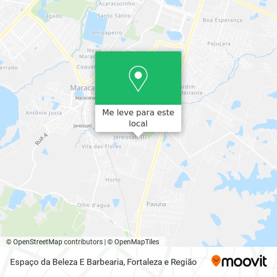 Espaço da Beleza E Barbearia mapa