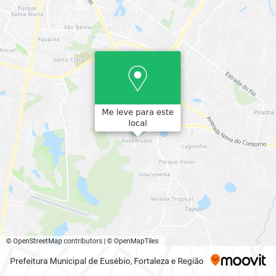 Prefeitura Municipal de Eusébio mapa