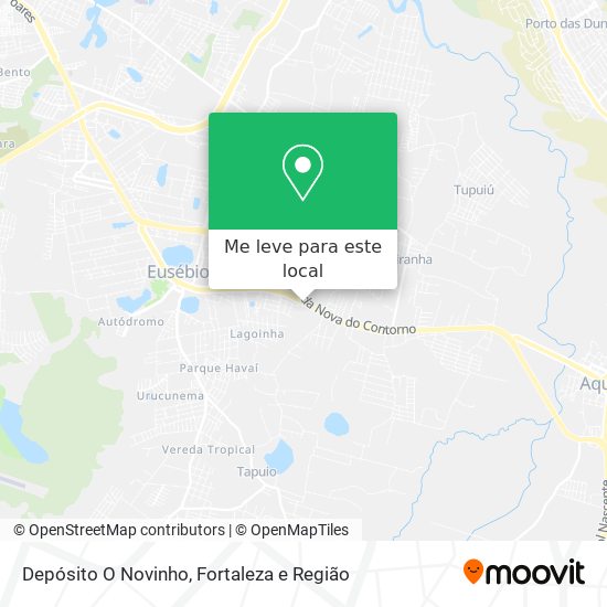 Depósito O Novinho mapa