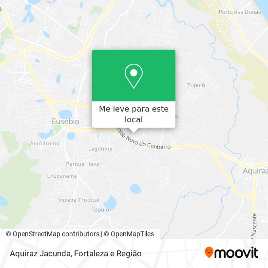Aquiraz Jacunda mapa