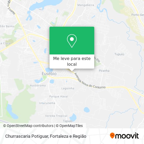 Churrascaria Potiguar mapa