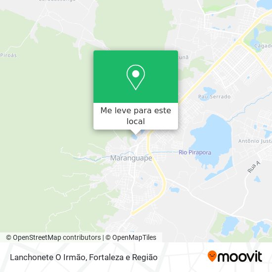 Lanchonete O Irmão mapa