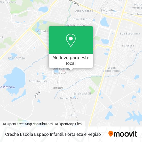 Creche Escola Espaço Infantil mapa