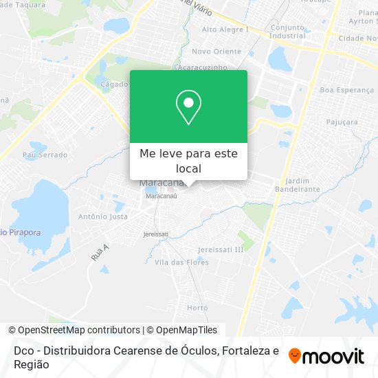 Dco - Distribuidora Cearense de Óculos mapa
