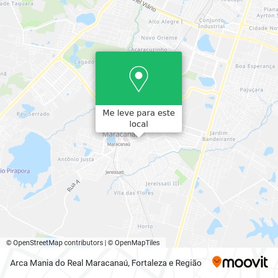 Arca Mania do Real Maracanaú mapa