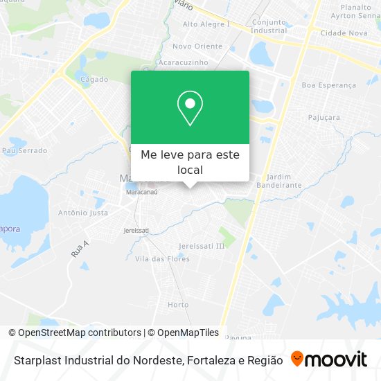 Starplast Industrial do Nordeste mapa