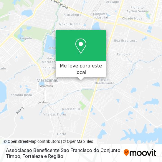 Associacao Beneficente Sao Francisco do Conjunto Timbo mapa