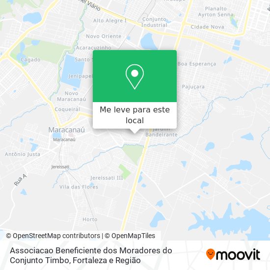 Associacao Beneficiente dos Moradores do Conjunto Timbo mapa