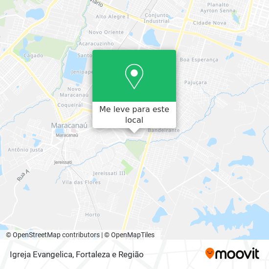 Igreja Evangelica mapa