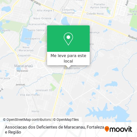 Associacao dos Deficientes de Maracanau mapa