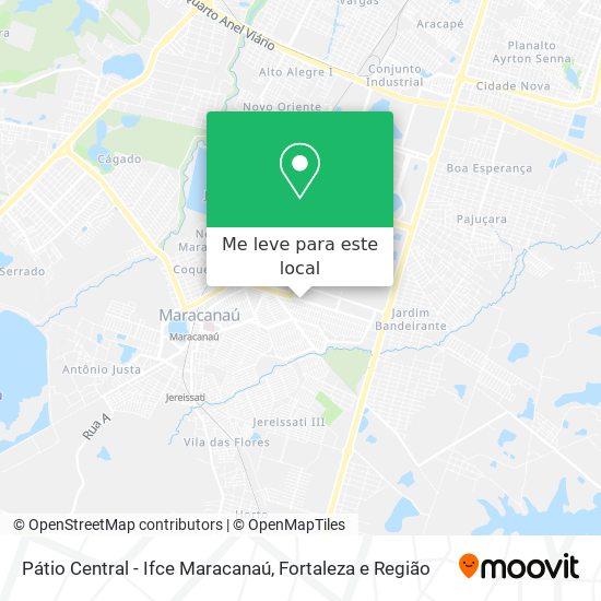 Pátio Central - Ifce Maracanaú mapa