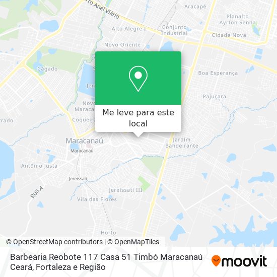 Barbearia Reobote 117 Casa 51 Timbó Maracanaú Ceará mapa