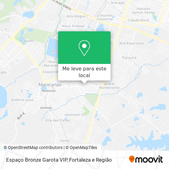 Espaço Bronze Garota VIP mapa