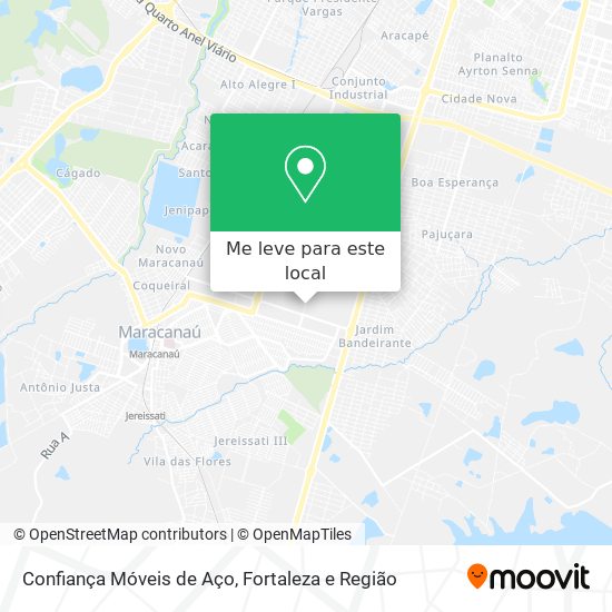 Confiança Móveis de Aço mapa