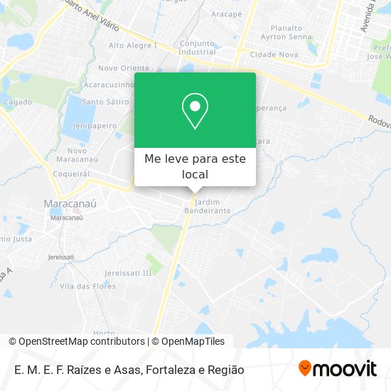 E. M. E. F. Raízes e Asas mapa