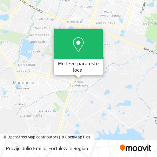Provije Julio Emilio mapa